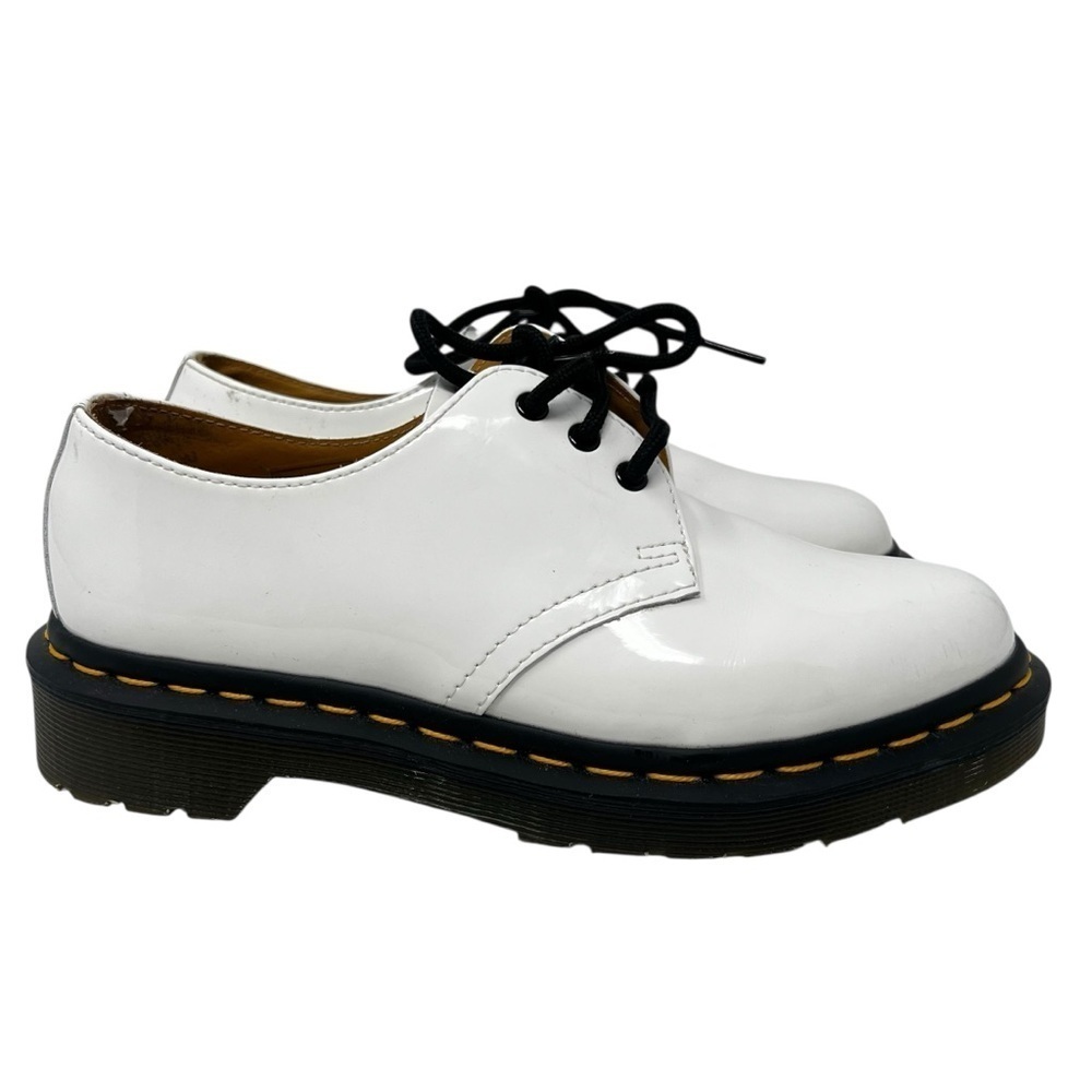 Dr. Martens White Leather Shoes - Picture 2 of 11
